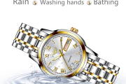 LIGE Watch 10007 Women Gold White Luxury Quartz Waterproof Stainless Steel