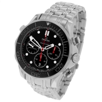 Replica Omega Seamaster Chronograph Black Face (300207CH)