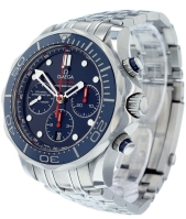 Replica Omega Seamaster Chronograph Blue Face (300206CH)