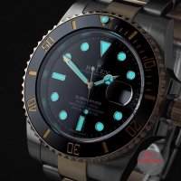 Replica Rolex Submariner Silver/Gold Blue Face(100107CH)